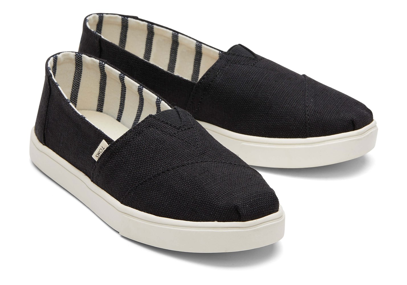 Toms Alpargata Cupsole Slip On Espadrille Black - Womens - 12607-INBQ